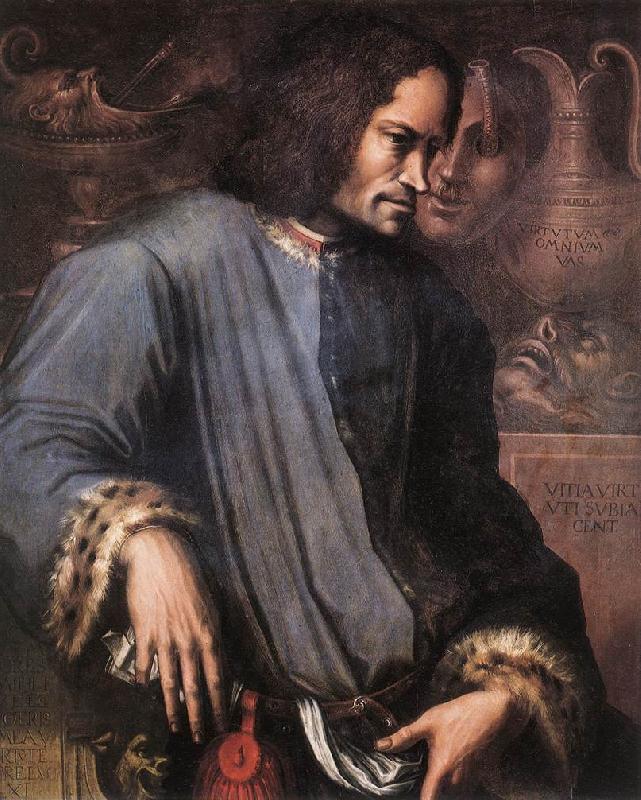 VASARI, Giorgio Portrait of Lorenzo the Magnificent wr China oil painting art